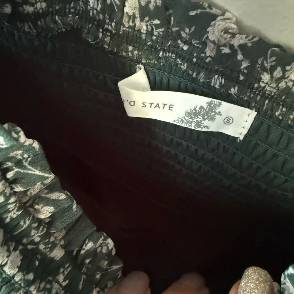 NWT Altar’d State green floral square neck tiered dress S - Picture 5 of 7